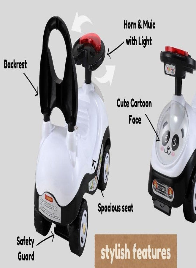 JoyRide Fun Rider Ride on & Car for Kids with Light,Music & Horn Steering, Push Car for Baby with Backrest, Safety Guard & Big Wheels, Ride on for Kids 1 to 3 Years Upto 25 Kgs (Black White) - Image 2